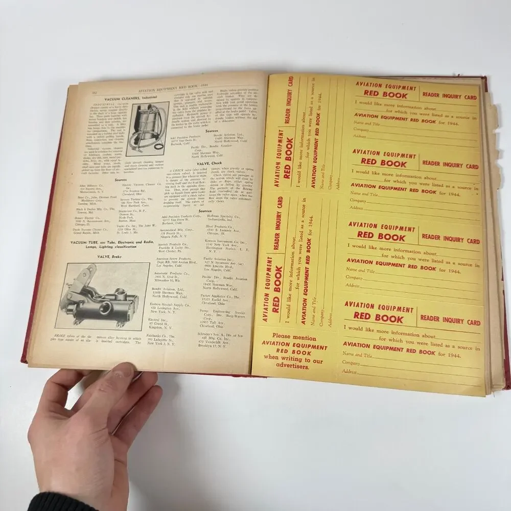 Aviation Equipment Red Book by John Regan 1944 Vintage book